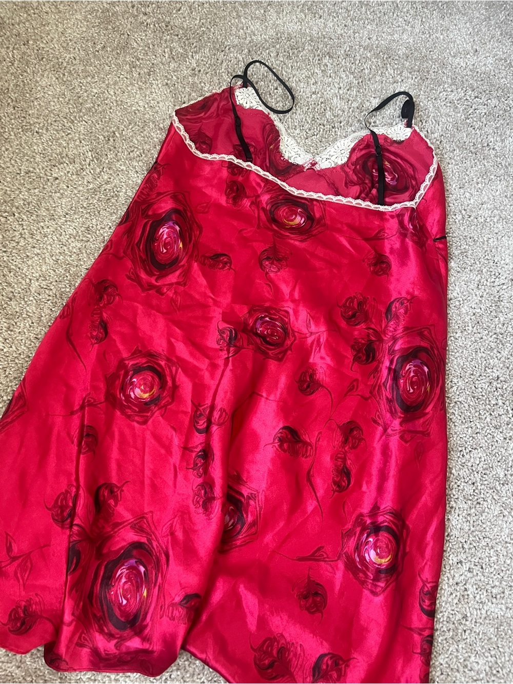 Vintage Floral Lace Slip Dress - Picture 3 of 3